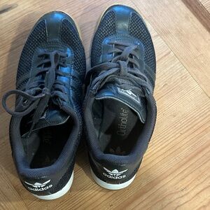 Adidas Women's Black and Tan Sneakers